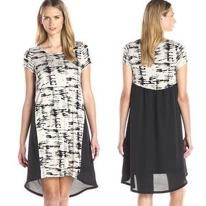 NWT Kensie pieces broken stripes dress sesame combo